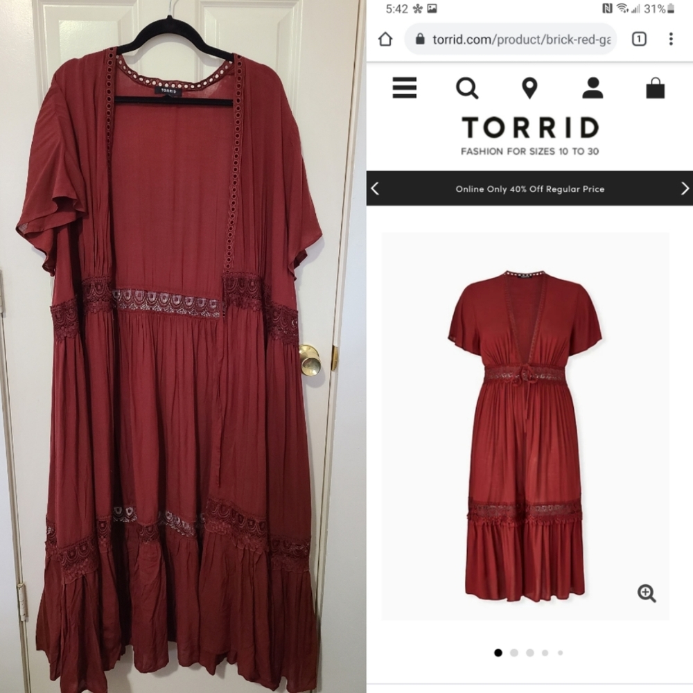 Maxi style cover up